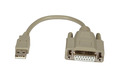 USB2.0 Adapterkabel Game Port, 0,2m -- USB-A St/D-SUB15 Buchse