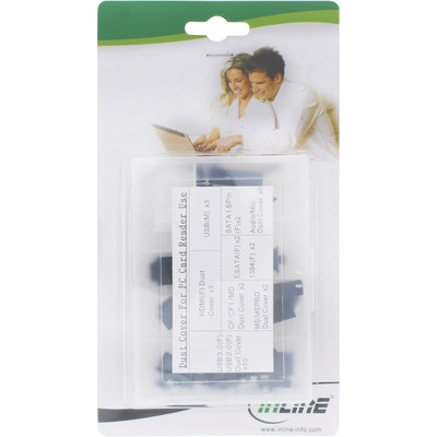 InLine® Staubschutz-Set, für Frontpanel und Cardreader, 30-teilig (Produktbild 2)
