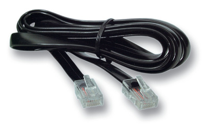 Modularkabel schwarz, 2 x RJ45 (8/8) -- Stecker, 1:1, 1,5 m, K2407SW.1,5 (Produktbild 1)