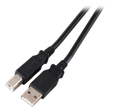 USB2.0 Anschlusskabel A-B, St.-St. -- 5,0m, grau, Classic, K5255.5 (Produktbild 1)