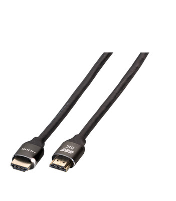 Ultra HighSpeed HDMI Kabel with -- Ethernet 8K60Hz,A-A St-St, Premium Alumi, K5440HQSW.2 (Produktbild 1)