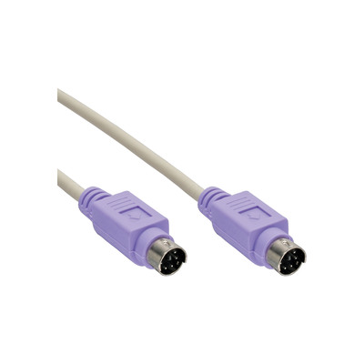 InLine® PS/2 Kabel, Stecker / Stecker, PC 99, Farbe Violett, 2m (Produktbild 1)